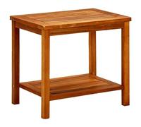 vidaXL Bois d'Acacia Solide Table Basse Table d'Appoint Table de Canapé Bout de Canapé Meuble de Salle de Séjour Salon Intérieur 50x35x45 cm