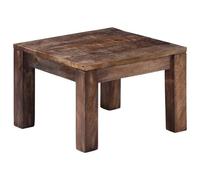 vidaXL Table basse 50x50x35 cm Bois de manguier massif Marron