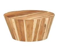 vidaXL Table basse Ø65x31 cm Bois d'acacia solide Brun G