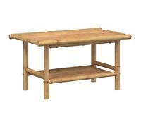 vidaXL Table Basse 70x40x35 cm Bambou, Table d'appoint, Bout de canapé, Table d'accent, Table de Salon, Table Centrale, Table d'extrémité, Table à thé