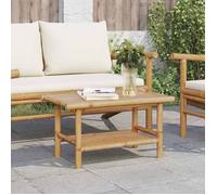 vidaXL Table Basse 70x40x35 cm Bambou, Table d'appoint, Bout de canapé, Table d'accent, Table de Salon, Table Centrale, Table d'extrémité, Table à thé