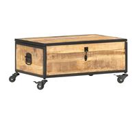 Vidaxl Table Basse 70x50x33 Cm Bois De Manguier Massif Marron