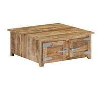 Table basse 70x70x30 cm Bois de manguier solide