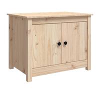 Table Basse Gris 71x49x55 cm Bois Massif de Pin Table d'Appoint Salon vidaXL