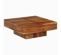 vidaXL table basse 80 x 80 x 30 cm en bois d'acacia massif