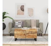 vidaXL Table basse 80x50x40 cm Bois de manguier solide et d'ingénierie