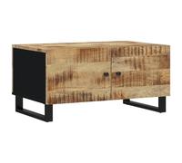 Vidaxl Table Basse 80x50x40 Cm Bois De Manguier Solide Et D'ingénierie Multicolore