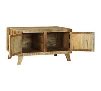 Vidaxl Table Basse 80x54x45 Cm En Bois Massif De Manguier