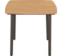 vidaXL Table basse 80x80x72 cm en bois massif d'acacia et acier