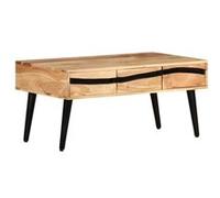vidaXL Table basse 88x50x42 cm Bois d'acacia solide Brun G