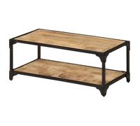 vidaXL Table basse 90x45x35 cm Bois de manguier massif brut