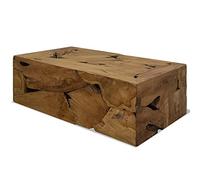 vidaXL Table basse Teck véritable 90x50x30 cm Marron
