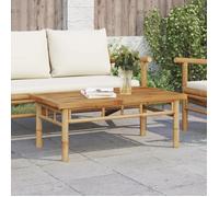 vidaXL Table basse 90x50x35 cm bambou, table d'appoint, bout de canapé, table d'accent, table de salon, table centrale, 366469