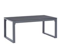 Vidaxl Table Basse 90x50x40 Cm Aluminium Gris