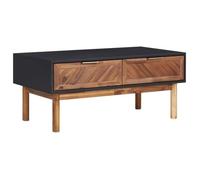 Table Basse 90x50x40 Cm Bois D'acacia Massif Et Mdf - Vidaxl Marron