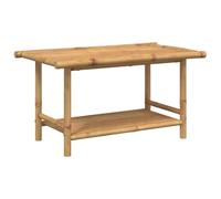 vidaXL Table Basse 90x50x45 cm Bambou, Table d'appoint, Bout de canapé, Table d'accent, Table de Salon, Table Centrale, Table d'extrémité, Table à thé
