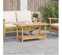 vidaXL Table basse 90x50x45 cm Bambou – Table d'appoint Marron (366473)