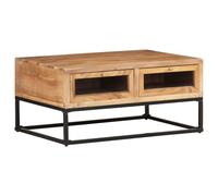 Vidaxl Table Basse 90x60x40 Cm Bois D'acacia Massif Marron