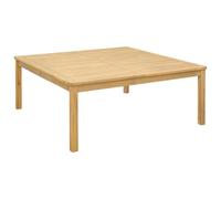 vidaXL Table Basse Acacia Clair 110 x 110 x 45 cm Bois d'Acacia Massif