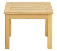 vidaXL Table basse Acacia clair 45 x 45 x 36 cm Bois d'Acacia Massif, Retraite de jardin, charme rustique, clôture durable, caractéristiques intemporelles, allées beiges, fleurs, buissons et sièges co
