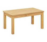 vidaXL Table basse Acacia clair 70 x 40 x 36 cm Bois d'Acacia Massif, Retraite de jardin, charme rustique, clôture durable, caractéristiques intemporelles, allées beiges, fleurs, buissons et sièges co
