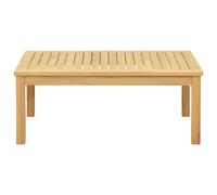 vidaXL Table basse Acacia clair 90 x 50 x 36 cm Bois d'Acacia Massif, Retraite de jardin, charme rustique, clôture durable, caractéristiques intemporelles, allées beiges, fleurs, buissons et sièges co