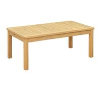 vidaXL Table basse Acacia clair 90 x 50 x 36 cm Bois d'Acacia Massif, Retraite de jardin, charme rustique, clôture durable, caractéristiques intemporelles, allées beiges, fleurs, buissons et sièges co