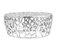 vidaXL Table basse aluminium moulé argenté