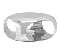 Table Basse Aluminium Moulé 70 X 70 X 32 Cm Argenté - Vidaxl Gris