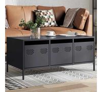 vidaXL Table basse anthracite 101,5x50x43,5 cm acier laminé à froid