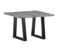 Vidaxl Table Basse Avec Bord Naturel 60x60x40 Cm Bois D'acacia Massif Marron