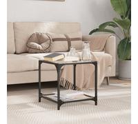 Vidaxl Table Basse Avec Dessus En Verre Noir 40x40x40 Cm Acier Noir