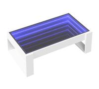 vidaXL Table basse avec LED Infini blanc 90×53×30 cm