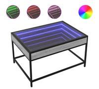 Vidaxl Table Basse Avec Led Infini Sonoma Gris 70x50x41 Cm Gris