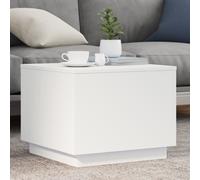 vidaXL Table Basse avec Lumières LED, Bout de Canapé, Table d'Appoint, Meuble de Salon Salle de Séjour Maison Intérieur, 839868