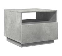 vidaXL Table basse avec lumières LED gris béton 50 x 49 x 40 cm