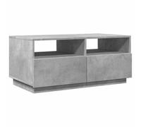 vidaXL Table basse 839836 – bout de canapé avec LED et tiroirs pour salon