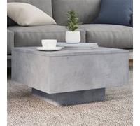 vidaXL Table basse 836577 – avec lumières LED, moderne – Gris béton