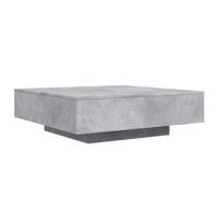 vidaXL Table Basse avec Lumières LED, Table d'Appoint, Bout de Canapé, Meuble de Salon Salle de Séjour, Moderne, Gris Béton 836605