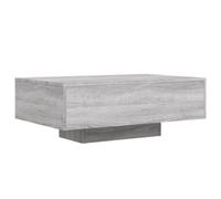 vidaXL Table basse Sonoma gris – lumières LED – 85x55x31 cm – Bois d'ingénierie