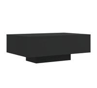vidaXL Table Basse avec Lumières LED, Table d'Appoint, Bout de Canapé, Meuble de Salon Salle de Séjour, Moderne, Noir Bois 836610