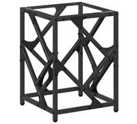 vidaXL Table basse avec plateau en verre Transparent 30x30x41 cm Acier