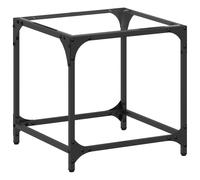 vidaXL Table basse avec plateau en verre Transparent 40x40x40 cm Acier