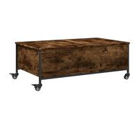vidaXL Table basse 842298 - table d'appoint avec roulettes, rangement, moderne