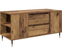 vidaXL Table basse avec tiroir Vieux bois 102 x 44,5 x 50 cm Bois composite