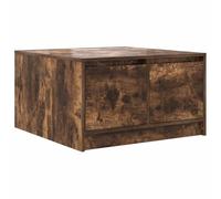 vidaXL Table basse avec tiroirs chêne fumé 70,5x70x40 cm