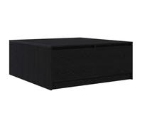 vidaXL Table basse chêne noir avec tiroirs 100x100x40 cm