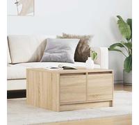 vidaXL Table basse avec tiroirs chêne Sonoma 70,5x70x40 cm
