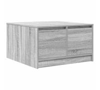 vidaXL Table Basse avec tiroirs Sonoma Gris 70,5x70x40 cm, Table Centrale, Table de canapé, Table d'accent, Table d'appoint, Table de Salon