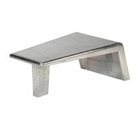 vidaXL Table basse Aviator style avion vintage Aluminium 246362 Argent G
